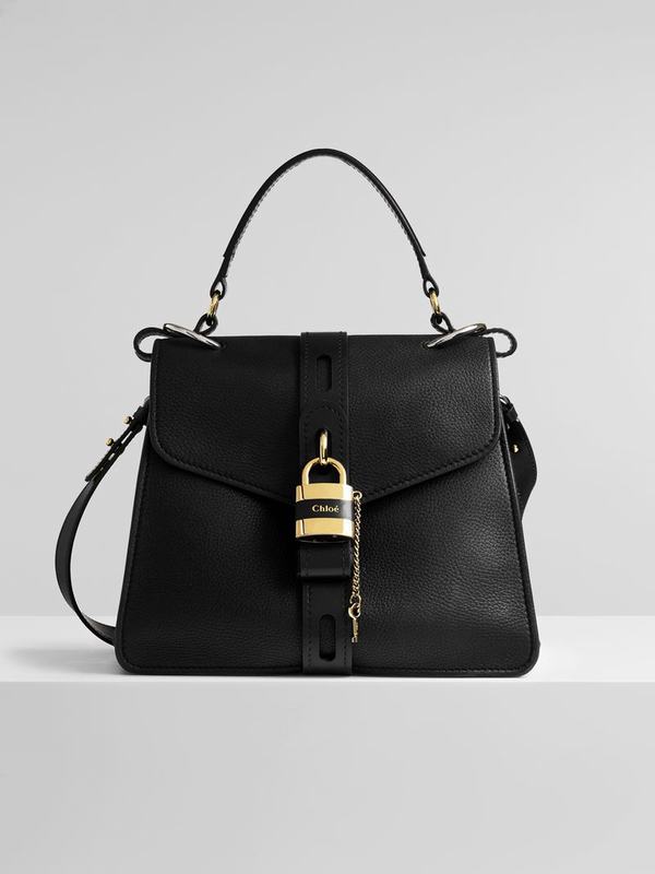 Chloé Bolsos Mujer Aby Day Negras Suede Cowhide SEFB43217